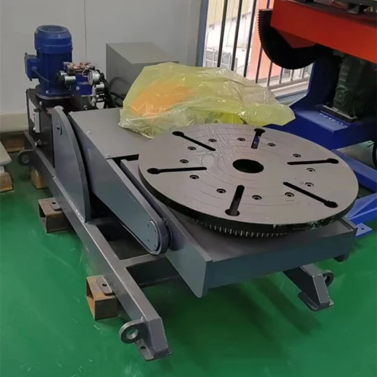 Posizionatore inclinabile rotante di sollevamento a 3 assi per saldatura robotizzata o manuale